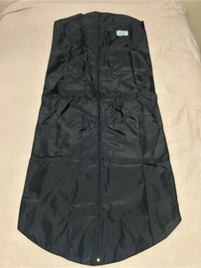 Prada Black Nylon Garment Cover with Front Logo Patch